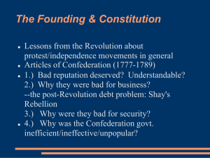 The Founding & Constitution
