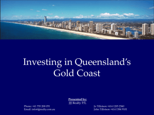 Investing in Queensland's Gold Coast