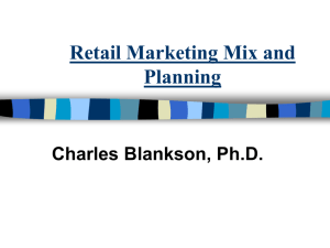 Retail Marketing Mix and Planning