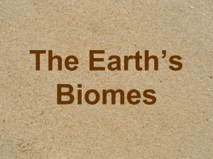 Biomes Summary Power Point