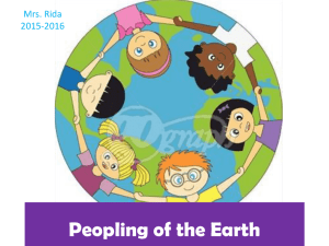 Peopling of the Earth & Biomes #4