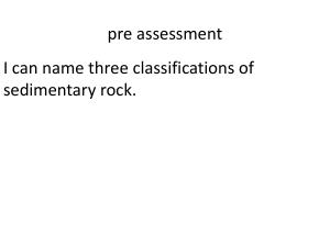 Sedimentary rock types