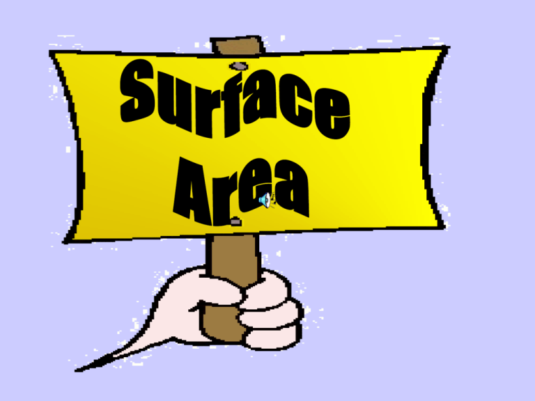 Is Area Same As Surface Area