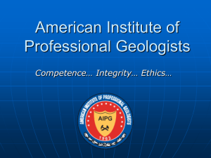 AIPG Slide Show Presentations - American Institute of Professional