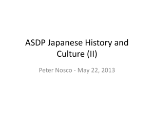 ASDP Japanese History and Culture (II)