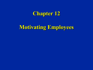 Chapter 14 - Motivation