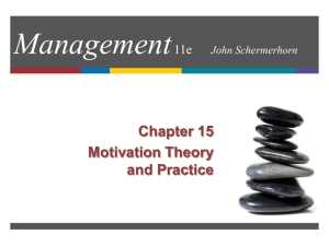 Chapter 14: Motivation -