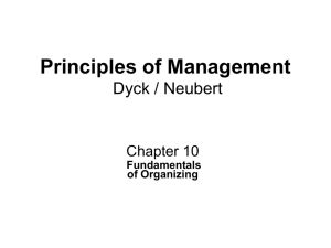 Principles of Management Dyck / Neubert