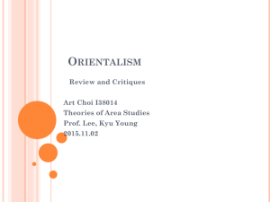 Orientalism and Occidentalism