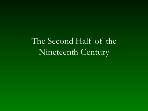 The Second Half of the Nineteenth Century