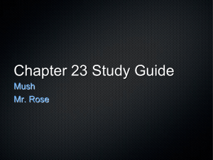 Chapter 23 Study Guide
