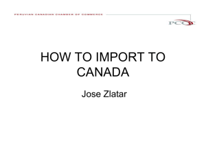 How to Export from Canada to Peru