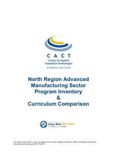 North Region AMS Program Inventory & Curriculum