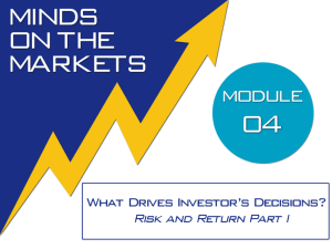 Module 4: Part I - Minds on the Markets