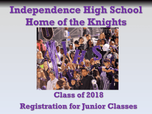 10th Grade 2016-17 Registration Info