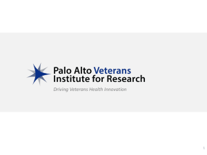 PI Eligibility - PAVIR - Palo Alto Veterans Institute for Research