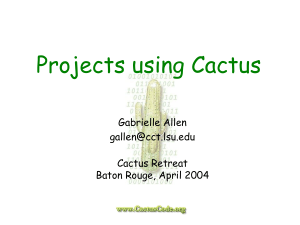 Cactus-Projects