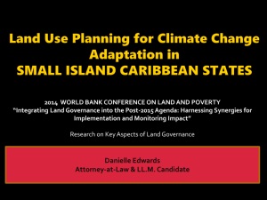 Land Use Planning for Climate Change Adaptation in