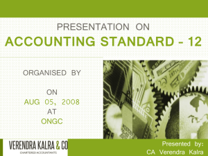 accounting standard – 12