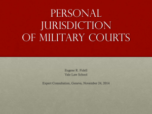 Main Issues in Contemporary global military justice by Eugene Fidell