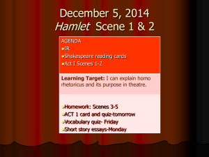 Hamlet Scene 1 & 2