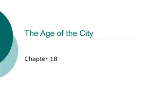 Ch 18 The Age of the City - Pleasanton Unified School District