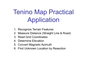 Tenino Map Practical Application