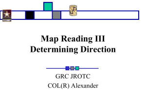 Map Reading 3 (Direction)
