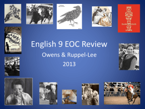 English 9 EOC Review Slides