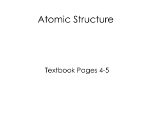 Atomic Structure