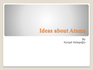 Ideas about Atoms