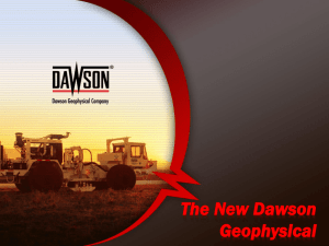 The New Dawson Geophysical