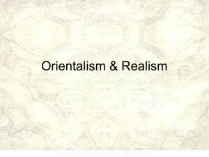 Orientalism & Realism - Currituck County Schools
