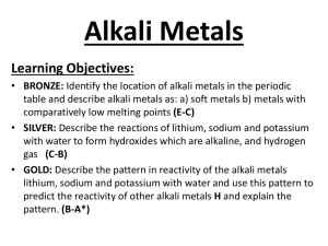 'alkali metals'?