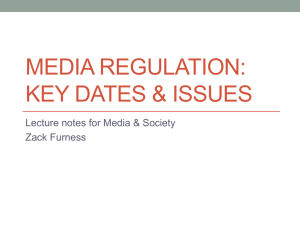 Media Regulation & Policy