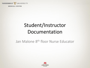 Student/Instructor Documentation