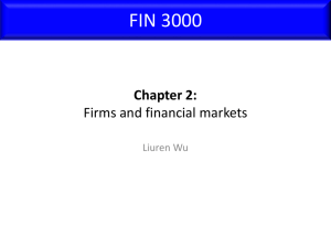 Firms and Financial Markets
