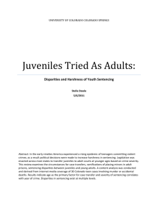 Juveniles Tried As Adults