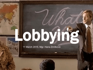 Lobbying