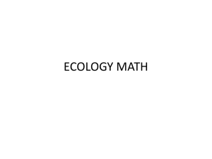 ecology math - Haiku Learning