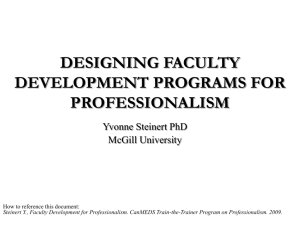 Forum on Faculty Development: Addressing the Competencies &ndash; A