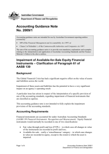 Accounting Guidance Notes