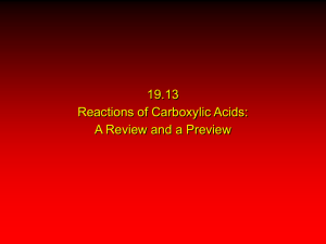 Acid-catalyzed Esterification