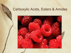 Carboxylic Acids & Esters