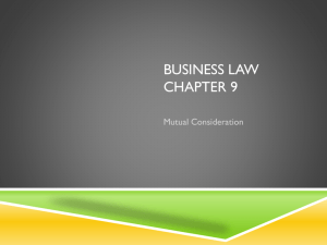 BUSINESS Law Chapter 9