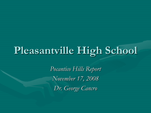 Pleasantville High School Presentation