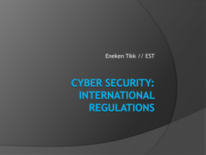Cyber Security: International regulations