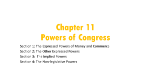 Powers of Congress (Mrs. Dearing)