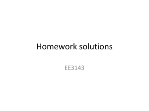 Homework solutions