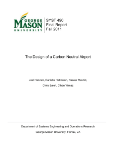 The Design of a Carbon Neutral Airport